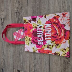 NWT Margot Elena 100% Cotton Tote Bag. "Beauty Within"